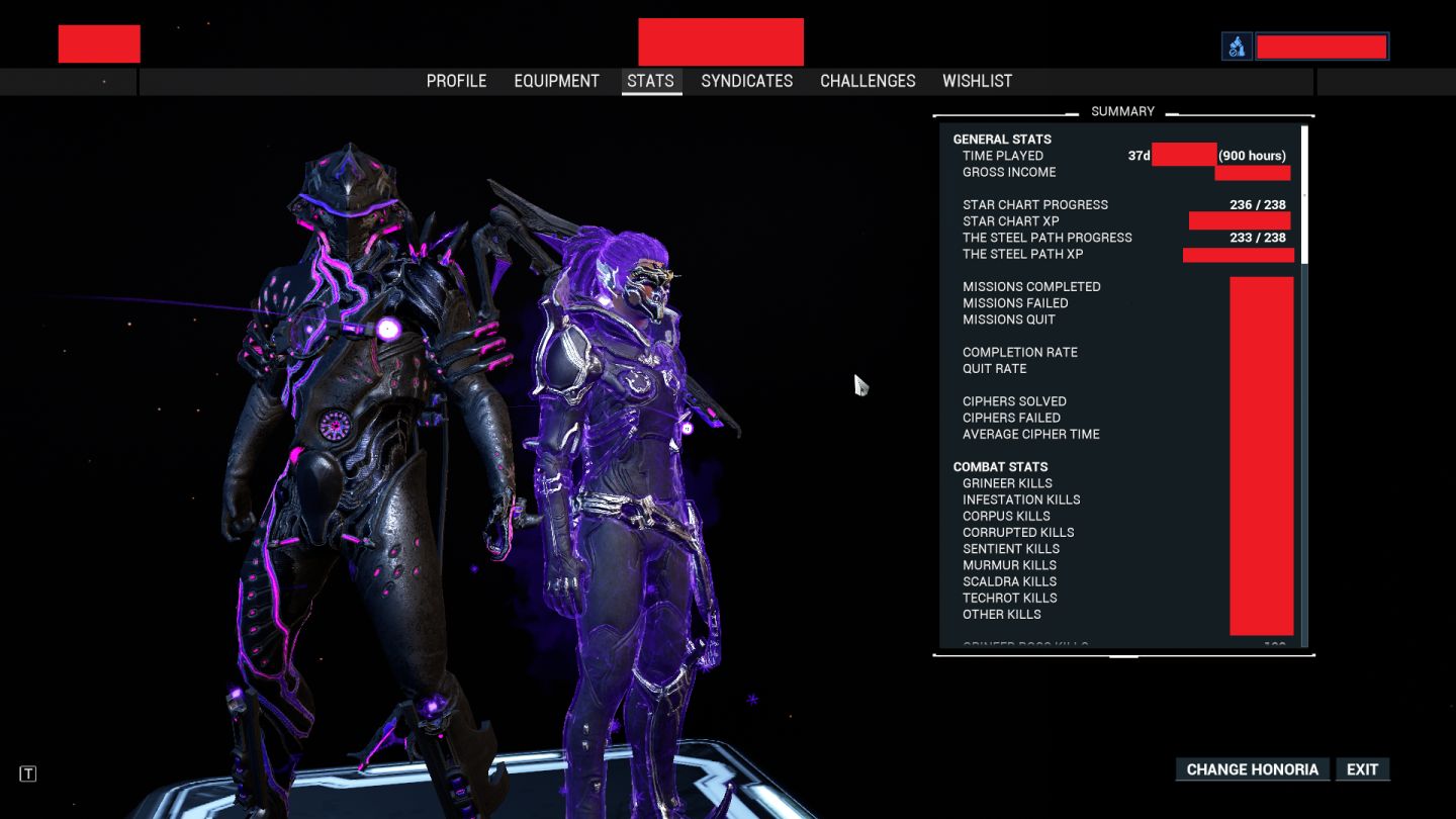 Conta Legendary 1 no Warframe