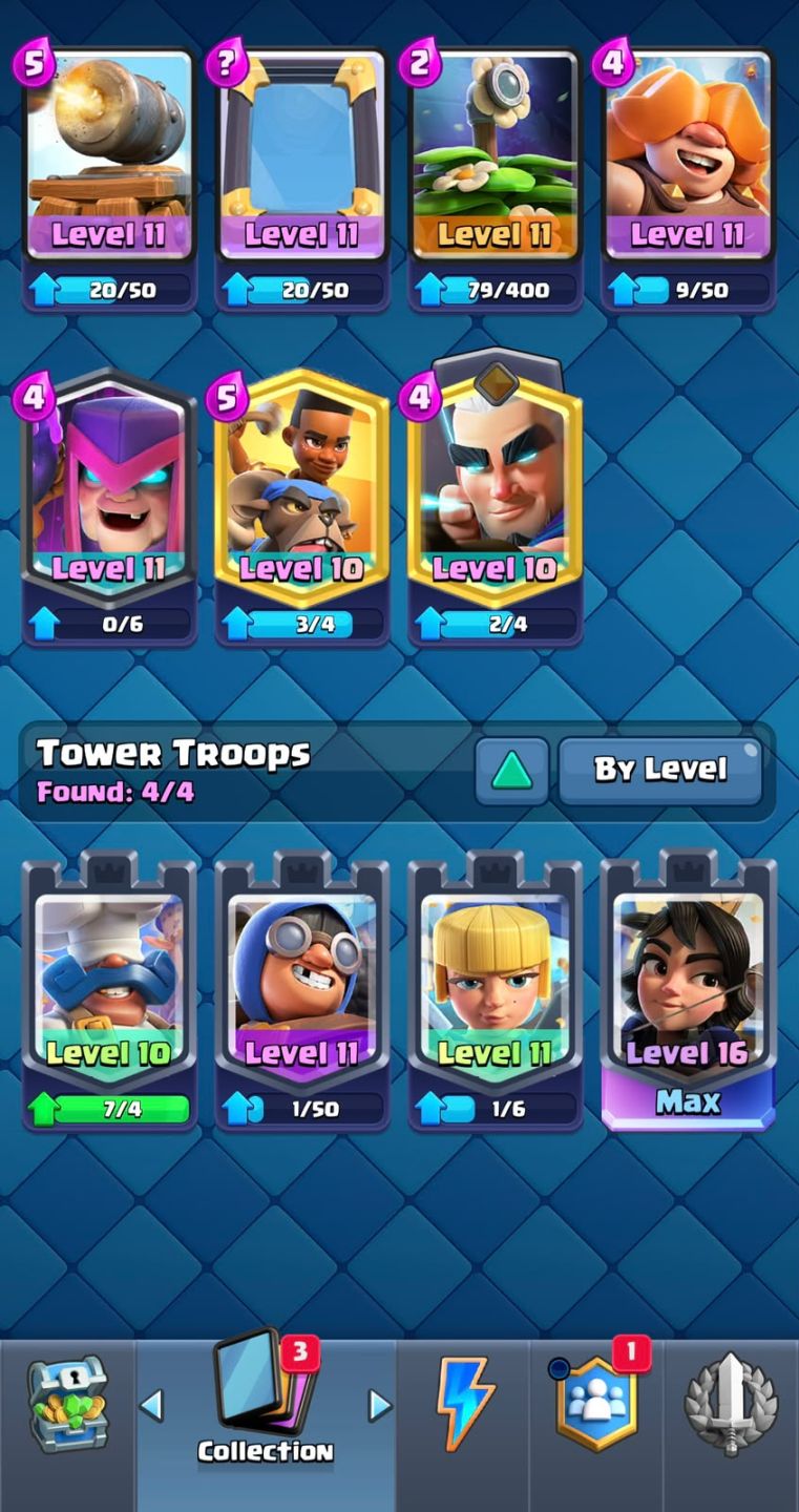 Conta clash royale 13k troféus, 7 cartas lvl 16, 13 evoluções, 6 heróis