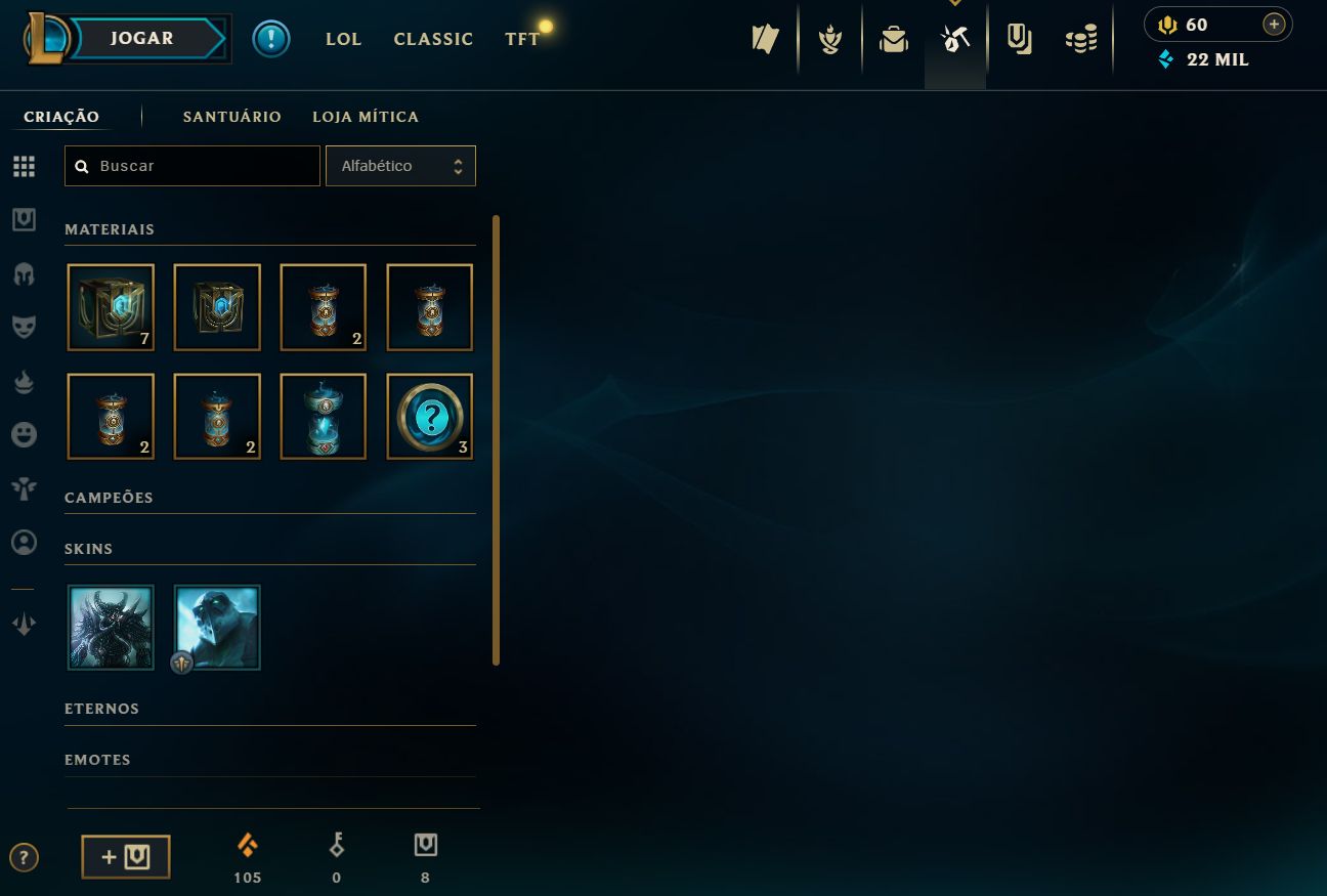 Conta lol de 2014 nivel 30 / baús / Sem email confirmado / league of legends
