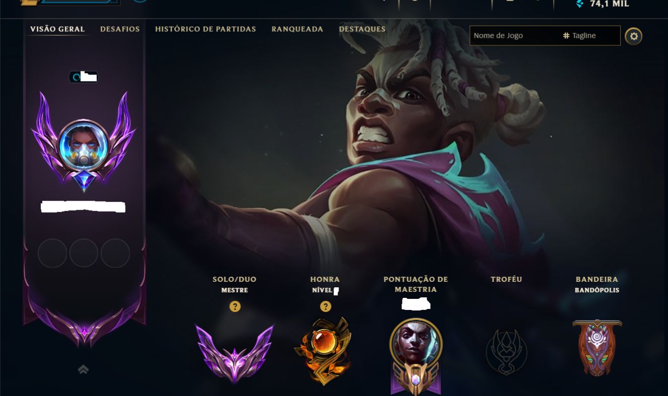 CONTA LOL MESTRE 400PDL+ / LV 302 / 160 SKINS / FULL ACESSO DADOS / TODOS CHAMPS