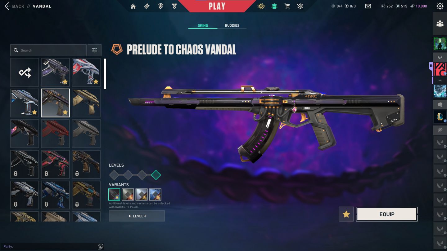 CONTA VALORANT COM VÁRIAS SKINS | FACAS + VANDAL + PHANTOM + SHERIFF
