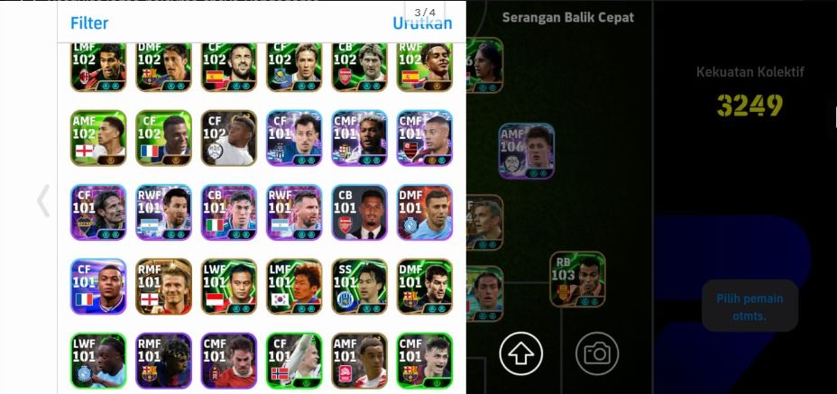 CONTA eFootball - 3249 OVER