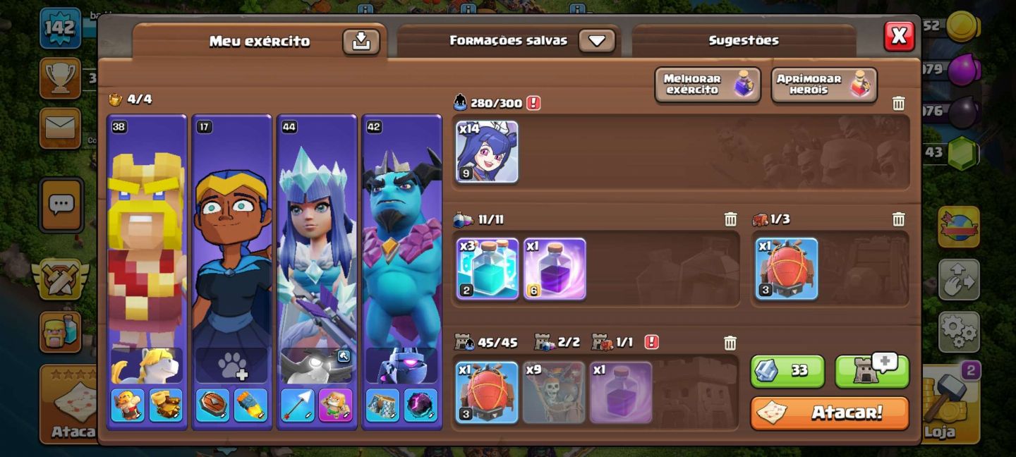 CONTA DE CLASH OF CLANS CV14 BARATA FULL ACESSO!!!