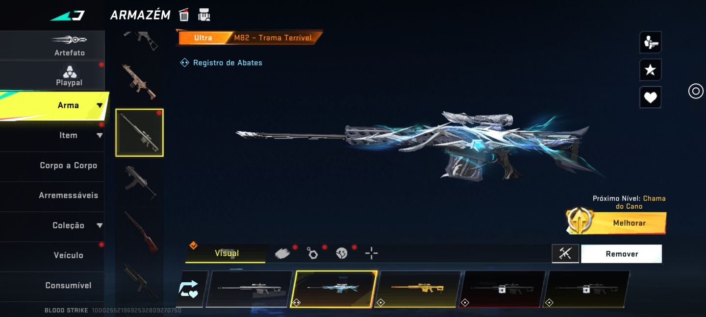 CONTA DE BLOOD STRIKE COM KIT AZUL NO PRECINHO!!!
