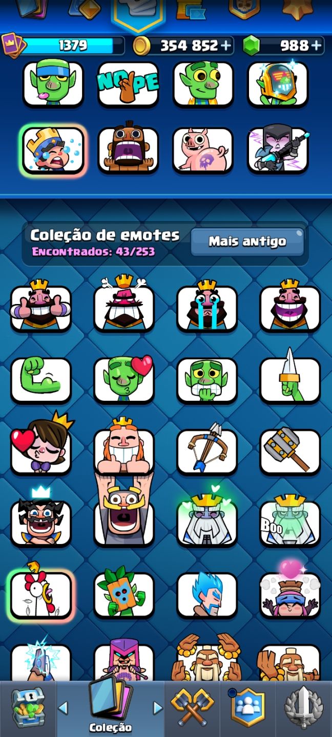 Conta clash royale com 8060 trofeus LEIA A DESCRIÇÃO