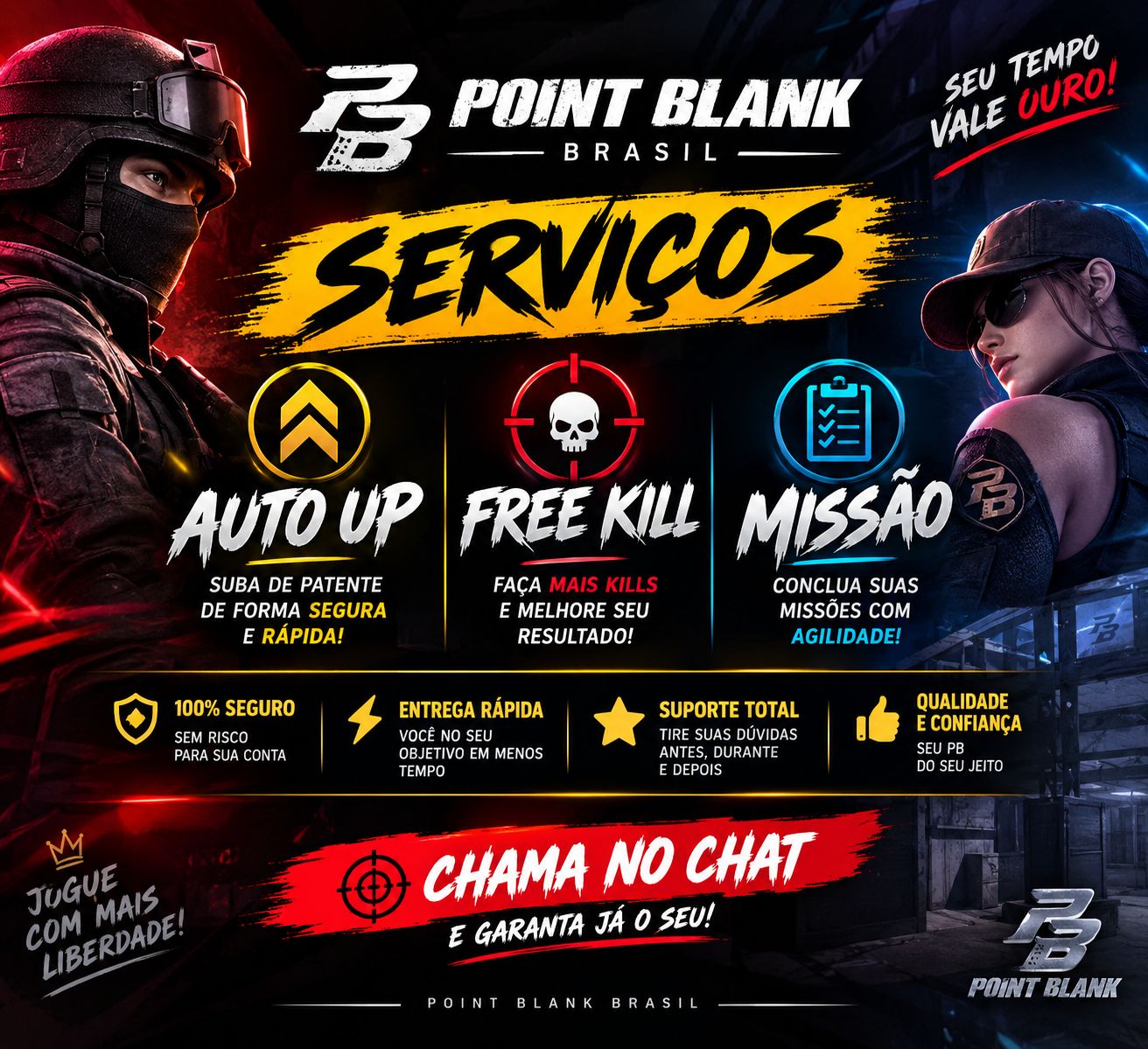Auto UP, Aumente seu KD e faça missões!.