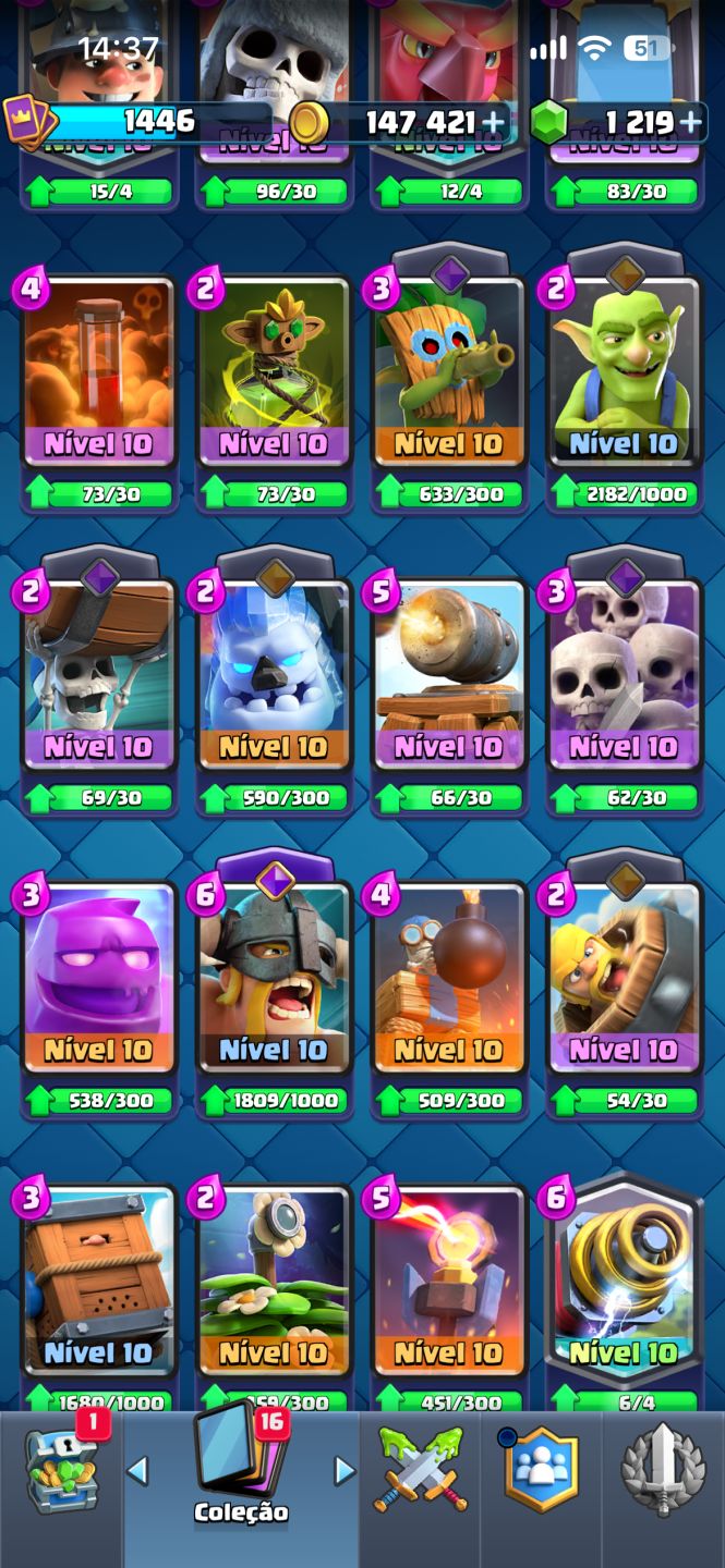 Promova Conta Clash Royale 9000 Troféus