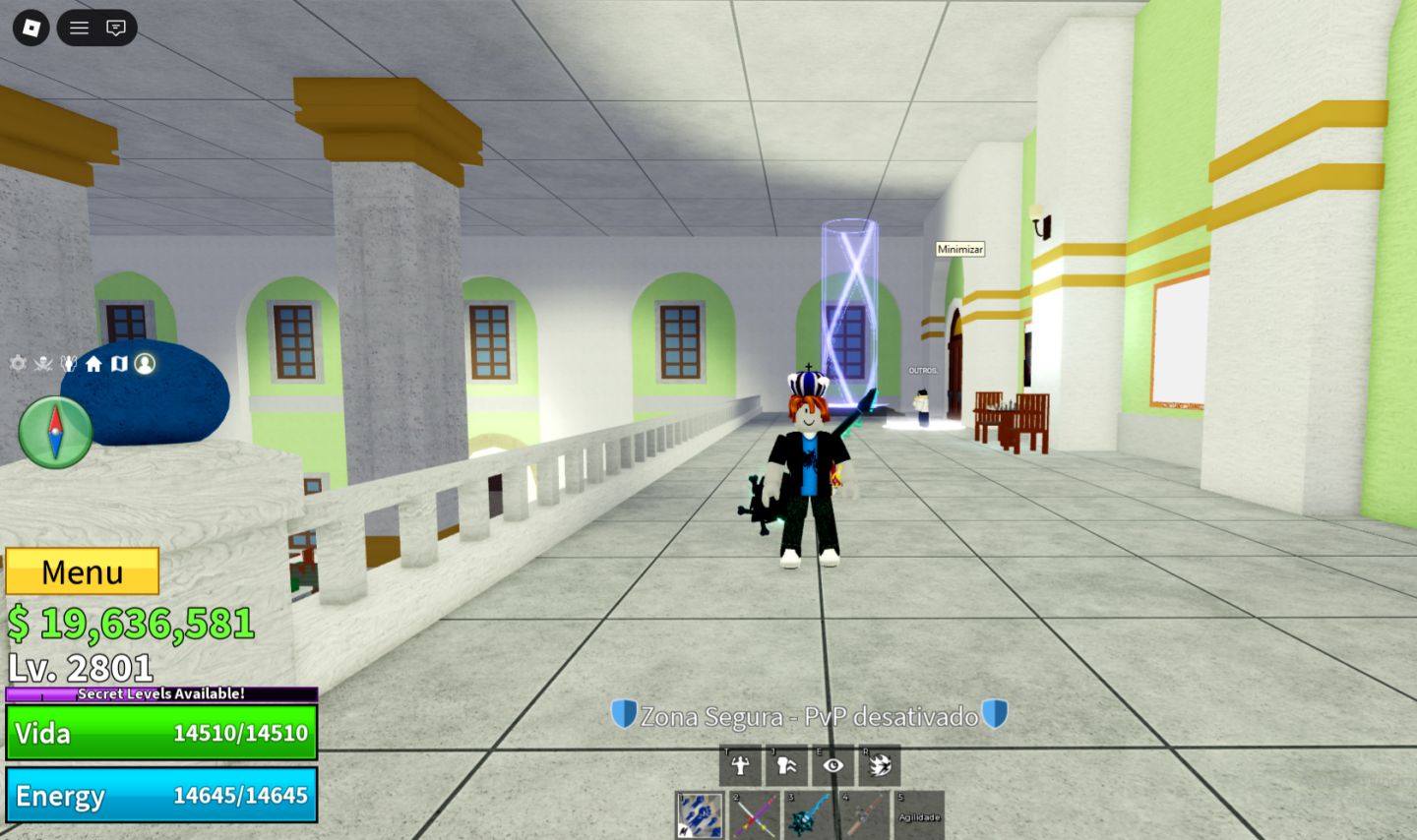 Conta de Blox Fruits / Level 2800 + 8 Míticas no inv + Mt Coisa!! (Entrega auto)