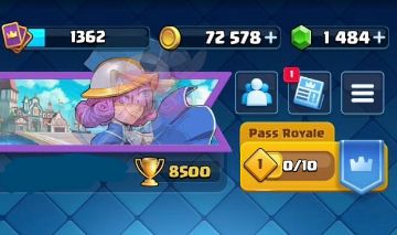 Conta Clash Royale 8500 Troféus, Bem Upada.