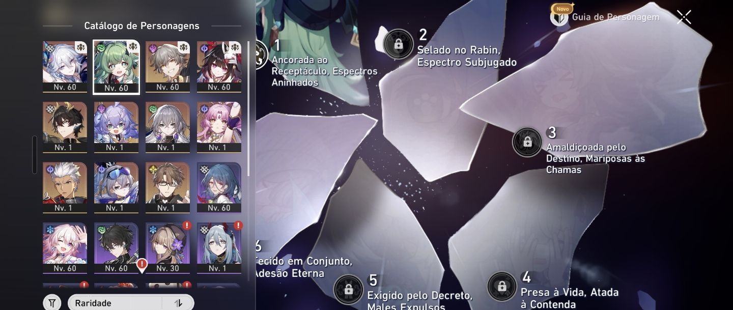 Contas variadas - Honkai Star Rail