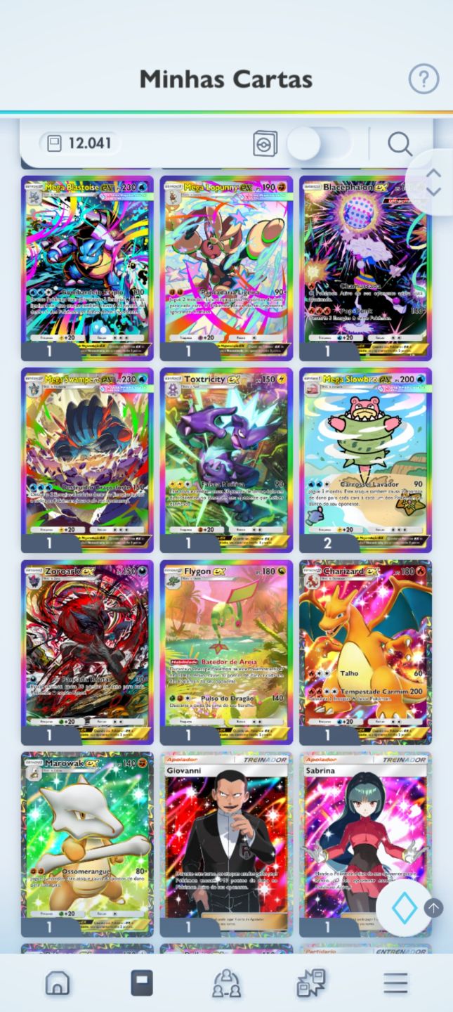 Conta Pokémon TCG Pocket NV 60 | 6 GOLDS (Charizard/Pikachu) + 30 ex Shiny!