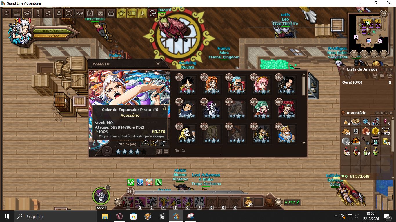 GRAND LINE ADVENTURES | 10.9K | 613 | 97 PERS | FULL +16 | 209 CHAVES | FOUNDER!