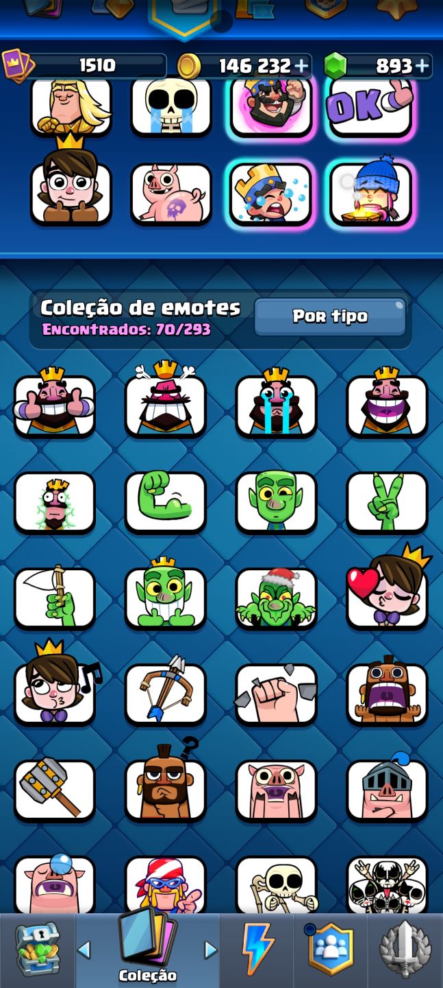 Conta de Clash Royale arena 25.