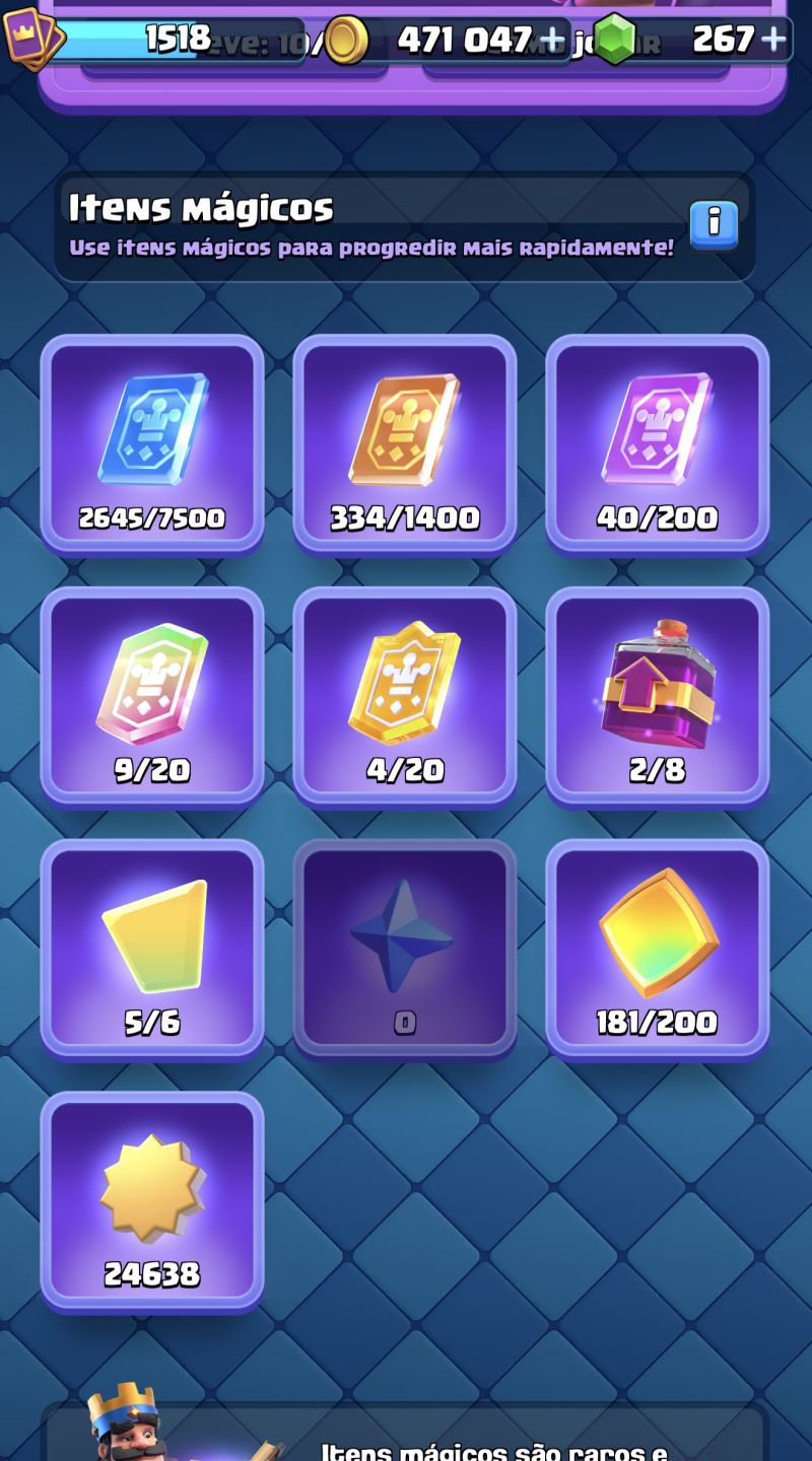 Conta Clash Royale - LVL 15 ( 12500+ ) Troféus