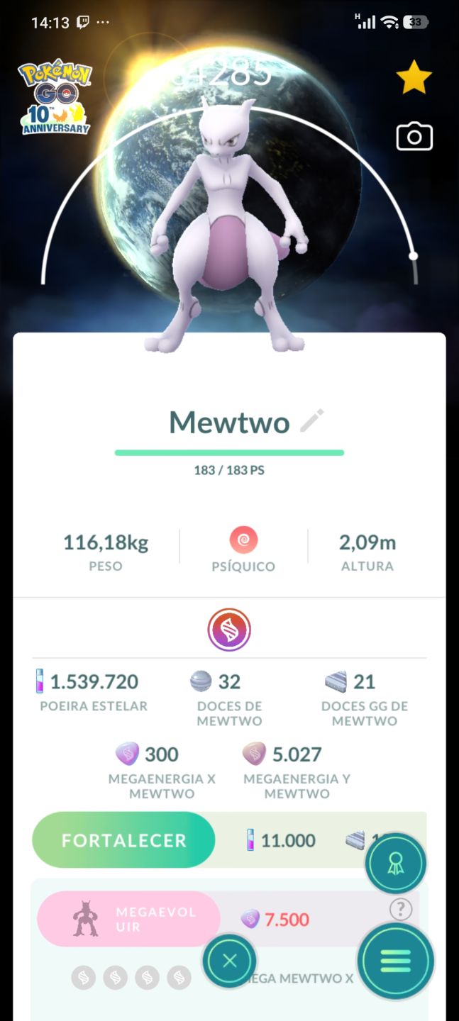 Conta de pokémon GO