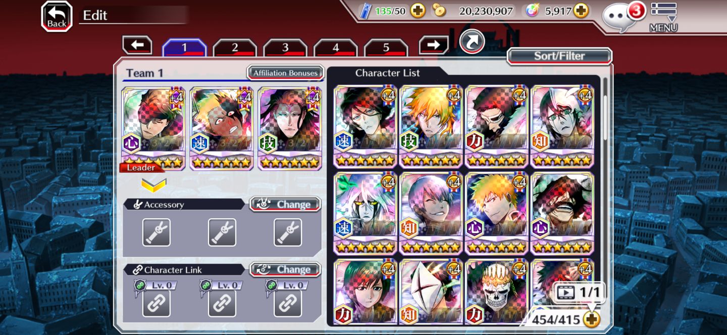 Conta insana de BLEACH BRAVE SOUL