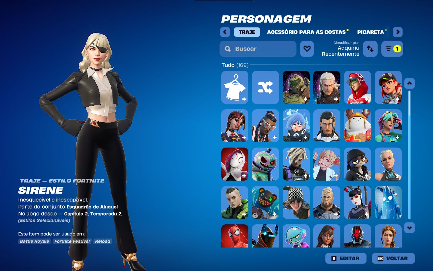 CONTA FORTNITE OG (CAPÍTULO 1) +160 SKINS | VARINHA ESTELAR | ACESSO COMPLETO