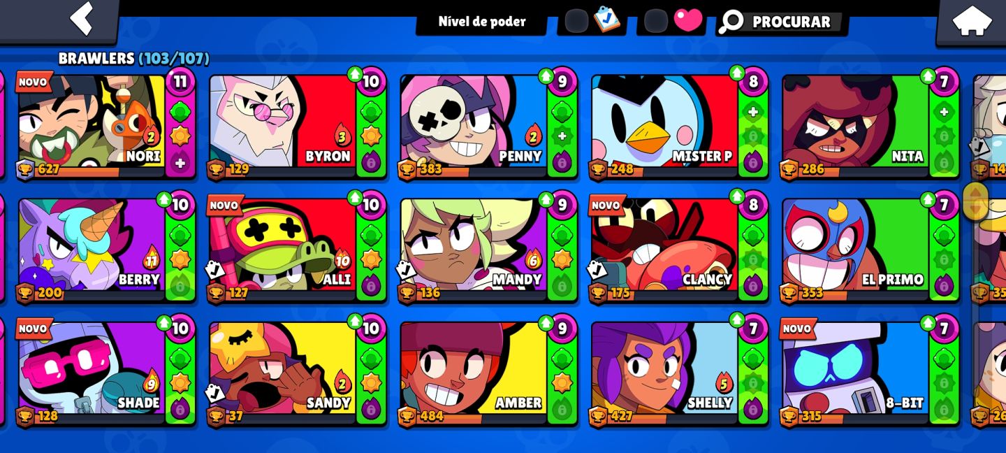 Brawl stars CONTA 9/10, +5 passe comprados, skin edgar rara