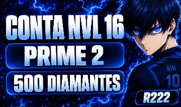 CONTA DE FF NVL 16 | PRIME 2 | 520 DIAMENTES | CS E RANQUEADA LIBERADAS