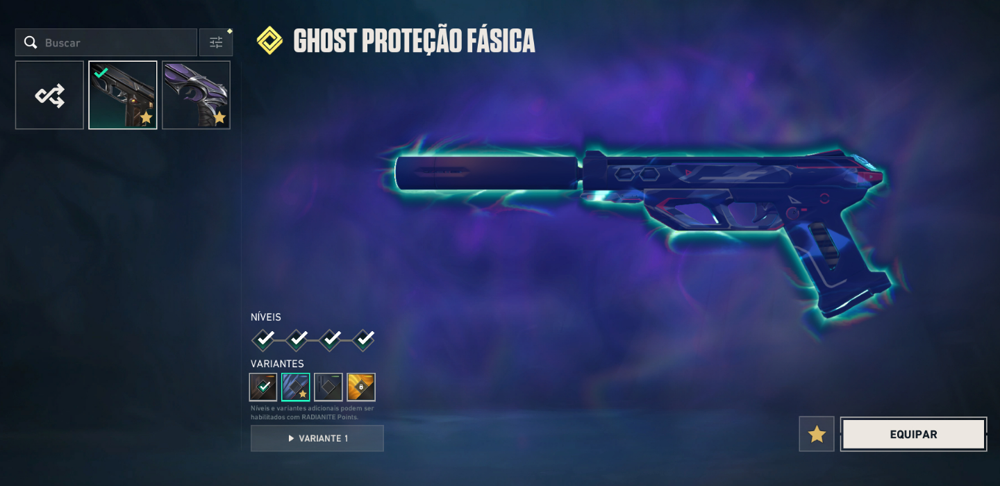 Conta valorant com skins de loja para quase todas as armas, ascendente.