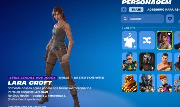 Conta Fortnite Lvl 432 | Lara Croft, Mandalorian e Predator