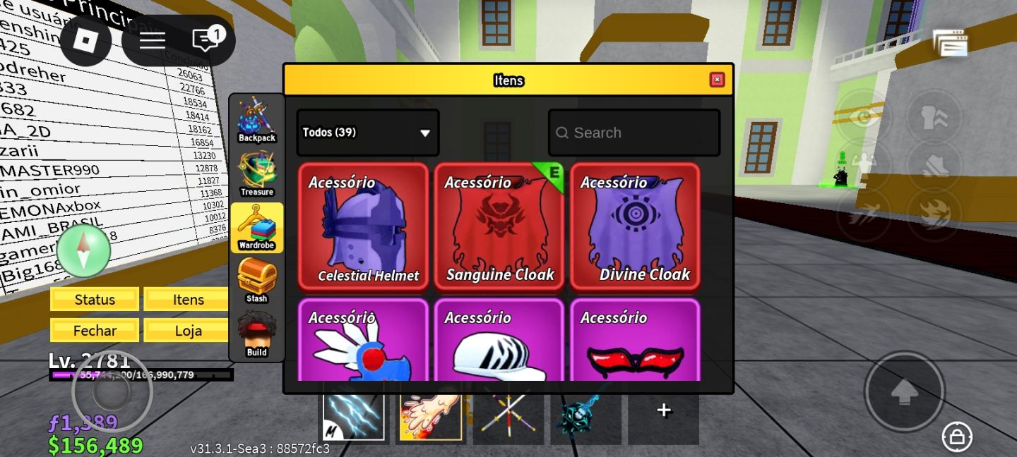 Conta de blox fruts level máximo + espadas raras fruta saadhow no inventário