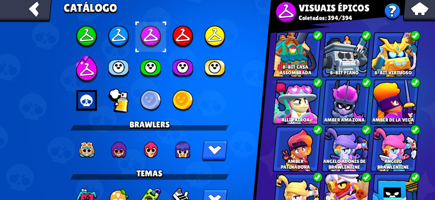 Conta brawlstars com mais de 100k de troféu, fama star force, várias skins