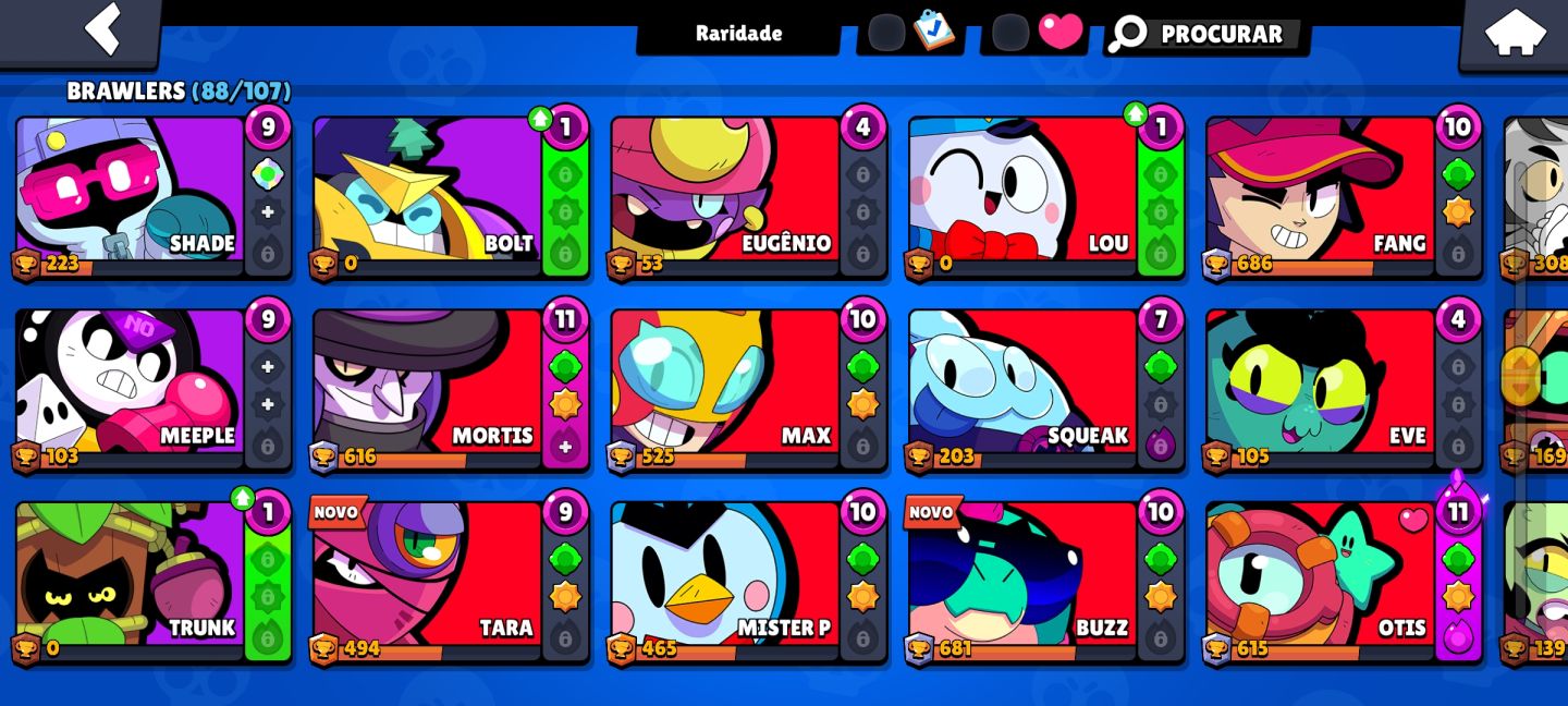 CONTA BRAWL STARS MUITO UPADA