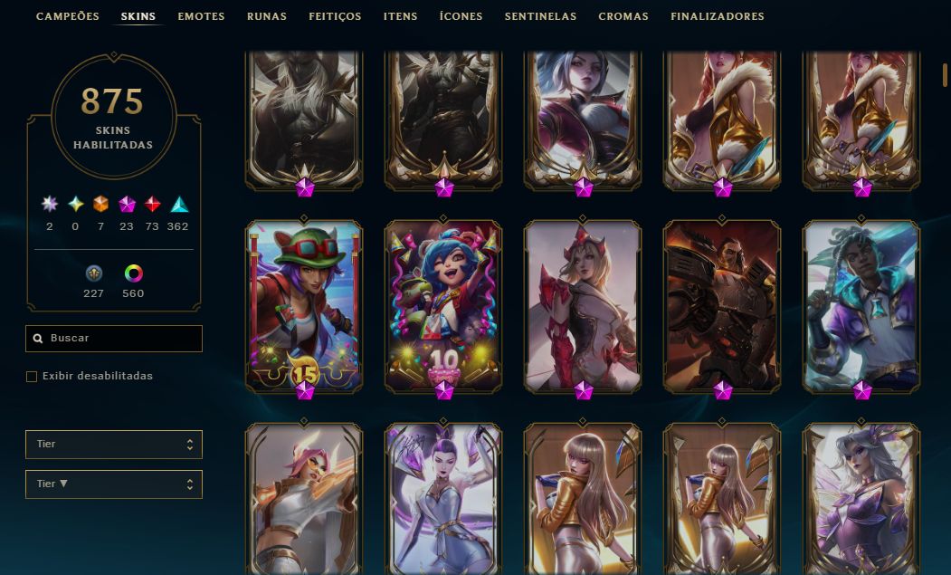 Conta Challenger Flex 1k pdl 880 Skins