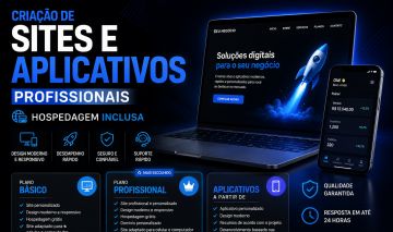 Criação de Sites e Aplicativos Profissionais com Hospedagem Inclusa
