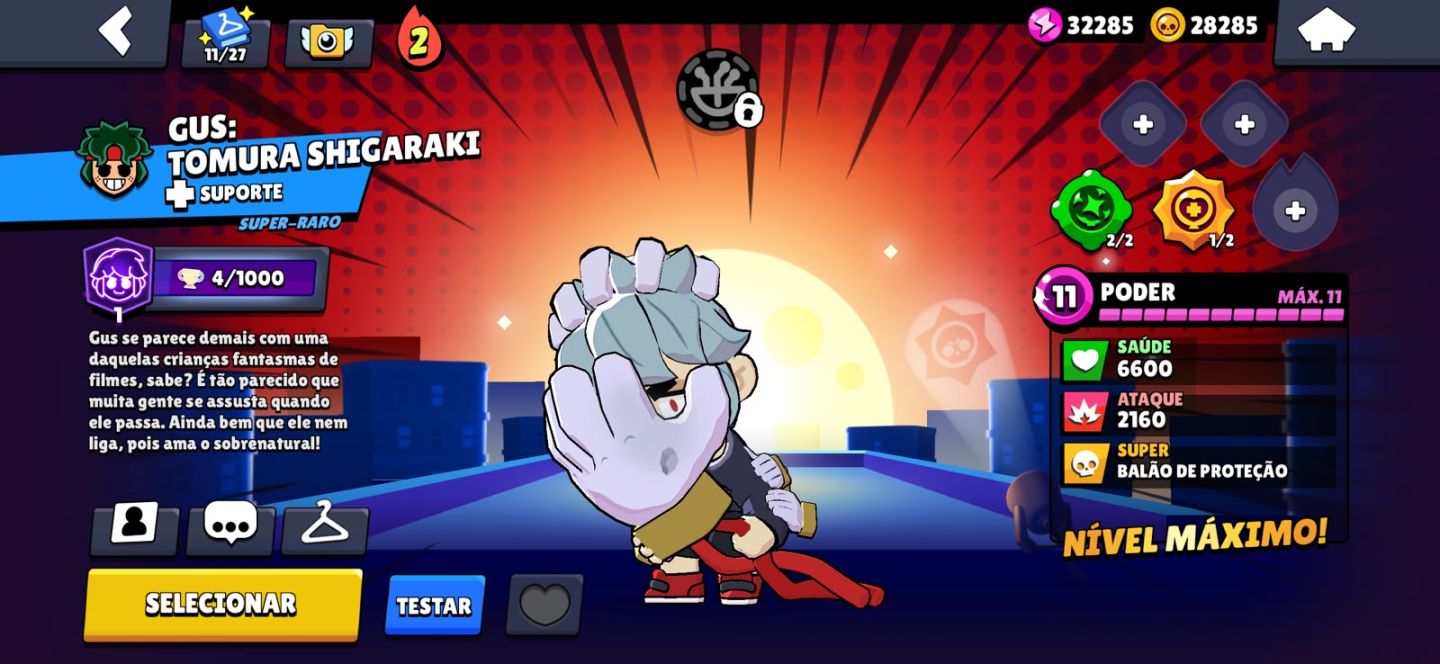 Conta de brawl antiga e com muitas skins e brawlers