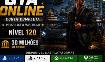 CONTA GTA ONLINE DISPONÍVEL PARA XBOX ONE SERIES S SX PS5