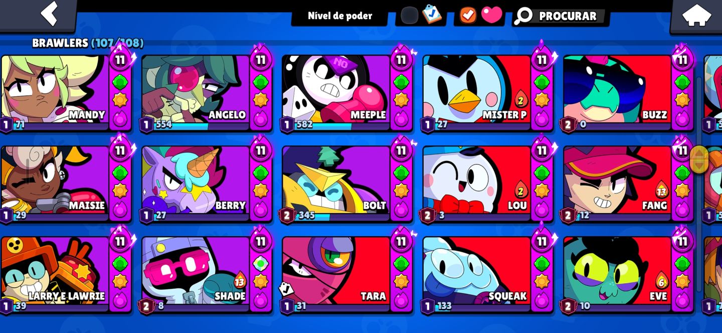 Conta De Brawl Stars 160K! SKINS + Brawl Pass's