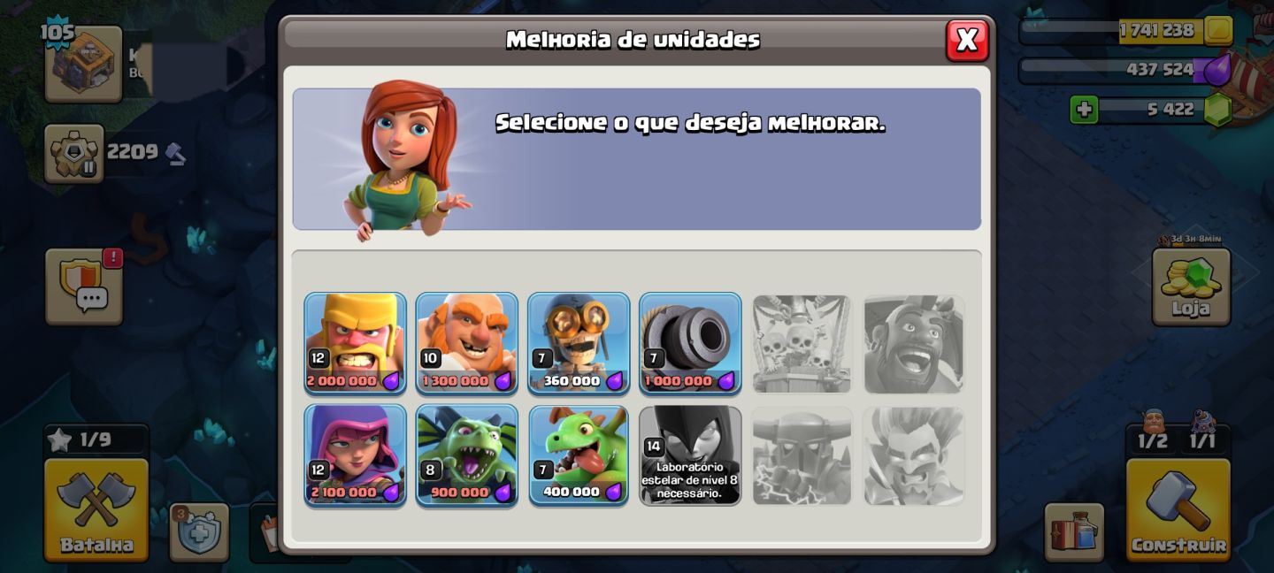 Conta Clash Of Clans full cv11