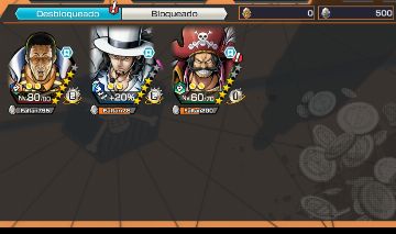 Conta one piece bounty rush com 3 EX