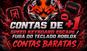 [ CONTAS ] +1 Speed Keyboard Escape /+1 Fuga de Teclado de Velocidade - ROBLOX !