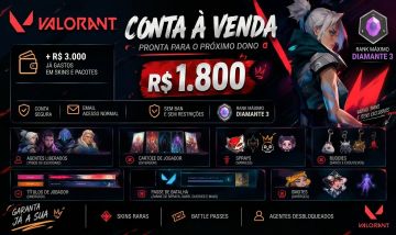 Valorant conta 3000R$ gastos