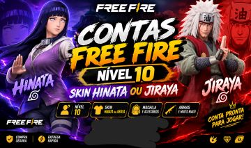 CONTAS COM SKIN DA HINATA OU JIRAYA (SEU EMAIL)