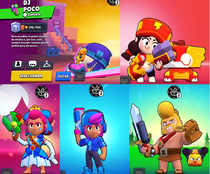SHELLY ESTELAR + 65 BRAWLERS + 371 GEMAS + 28.827 MOEDAS + SKINS ANTIGAS