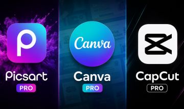 Combo Pro de Edição | CapCut Pro + Picsart Pro + Canva Pro | 30 Dias