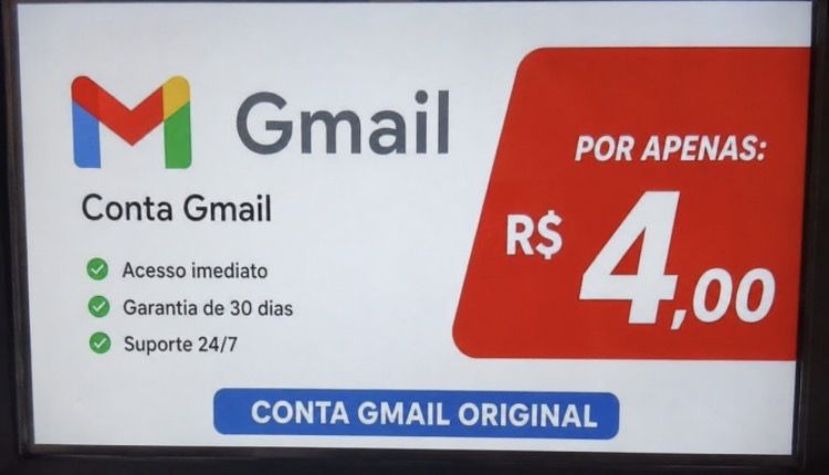 Conta Gmail nunca usada