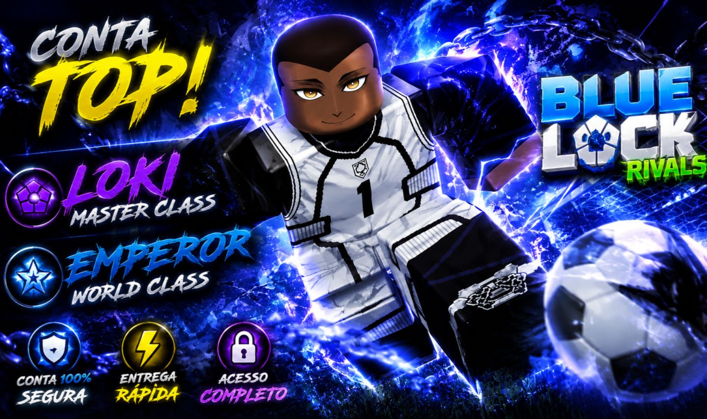 [10% DESCONTO] Blue Lock Rivals | Loki MASTER CLASS + Emperor WC | Conta Pronta