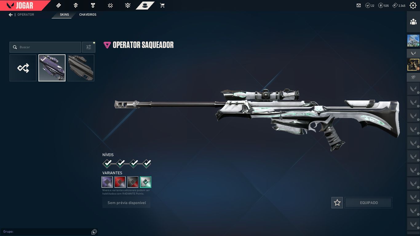 Venda Conta Valorant 2020 | Nível 308 | Diamante I | Kit Saqueador