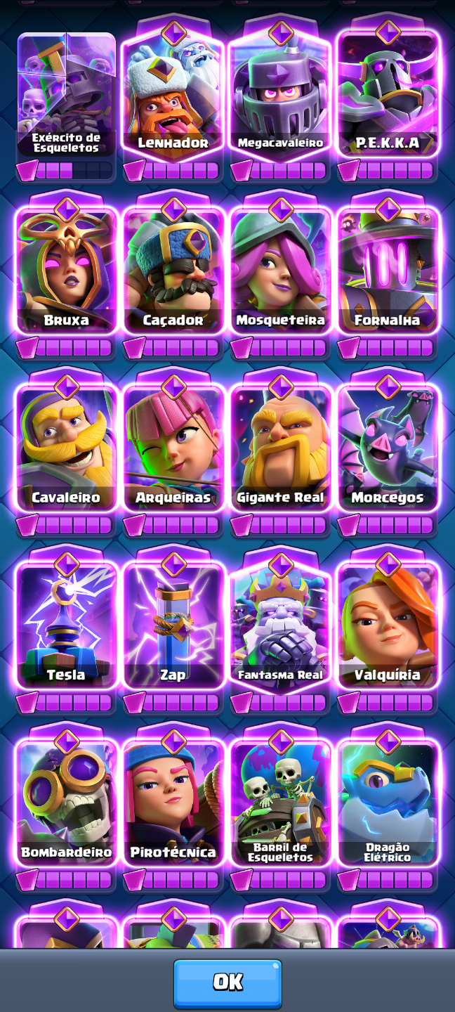 CONTA DE CLASH ROYALE FULL LEVEL 16