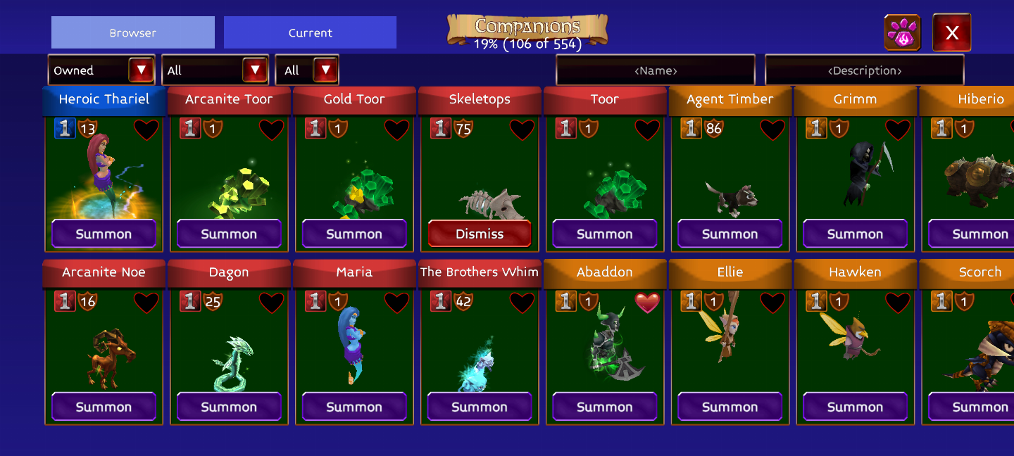 Conta de arcane legends