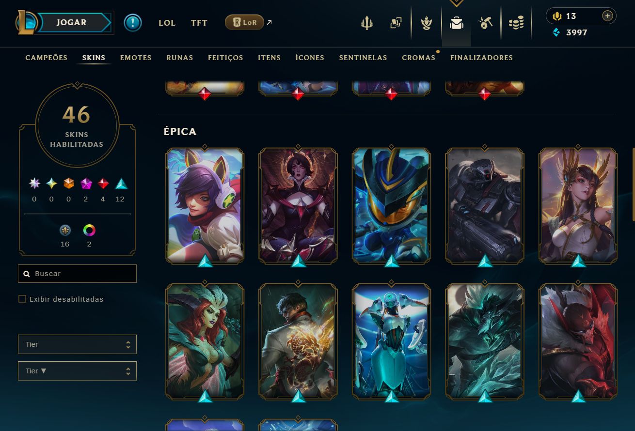 [ACESSO IMEDIATO] PAX Sivir 46 Skins 139 Campeões