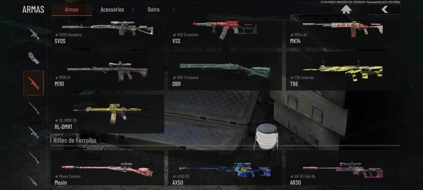 Conta Arena Breakout Mobile 186M Armazém, 157M Koen, Conta está no preço BOM