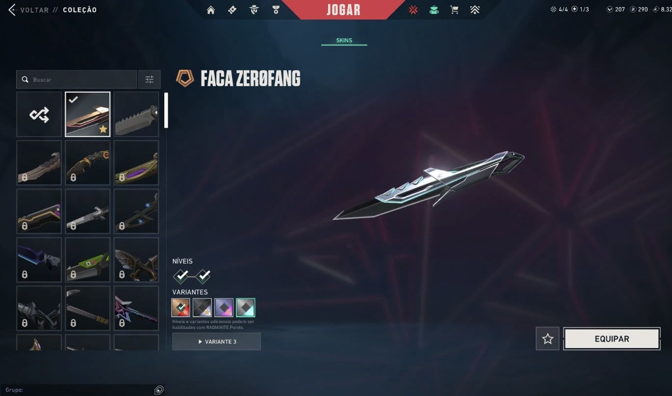 CONTA FULL PREMIUM |+19k VP EM SKINS (ARAXYS, IMPERIUM, NOCTURNUM, ZERØFANG).