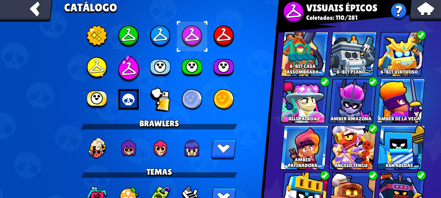 CONTA RARISSIMA, DESDE 2019 BRAWL STARS 104/105 BRAWLERS