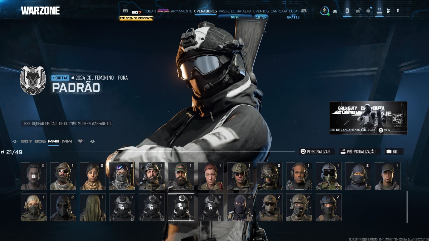 |CONTA COD | WARZONE | BO7 | BO6 | MW3 | COLD WAR|